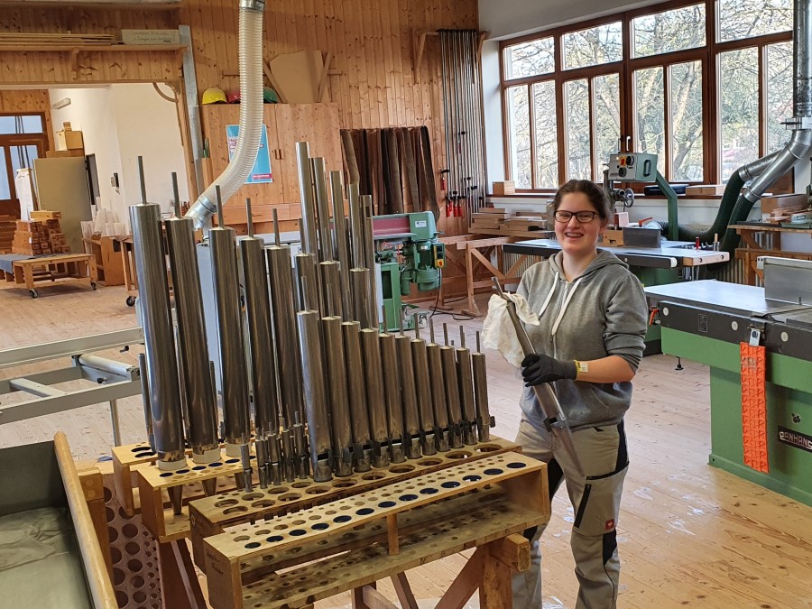 Orgelreinigung Metallpfeifen