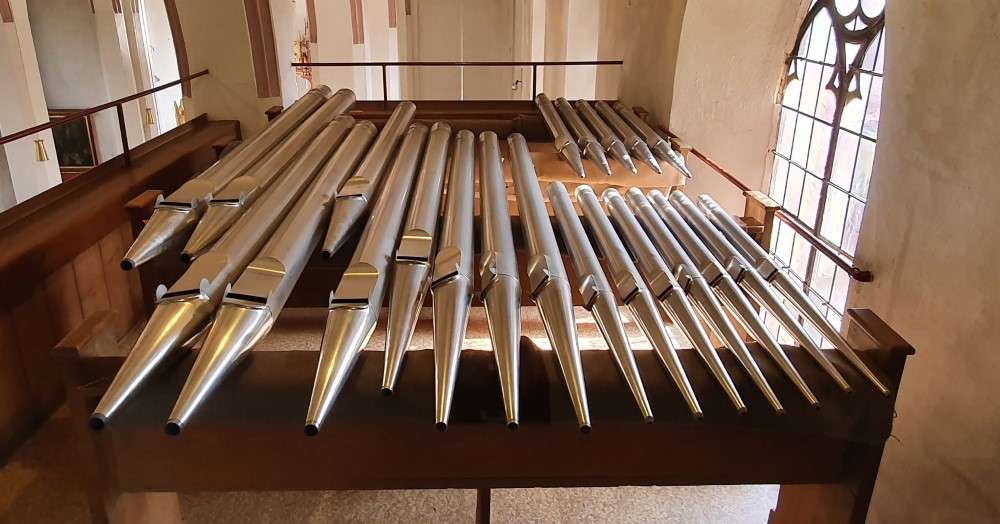 Renigung der Klais-Orgel in Weißenburg