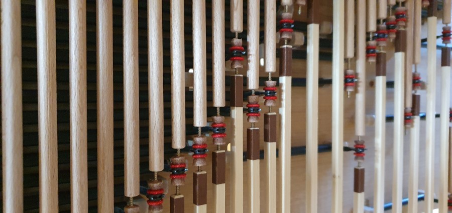 Truhenorgel Mechanik