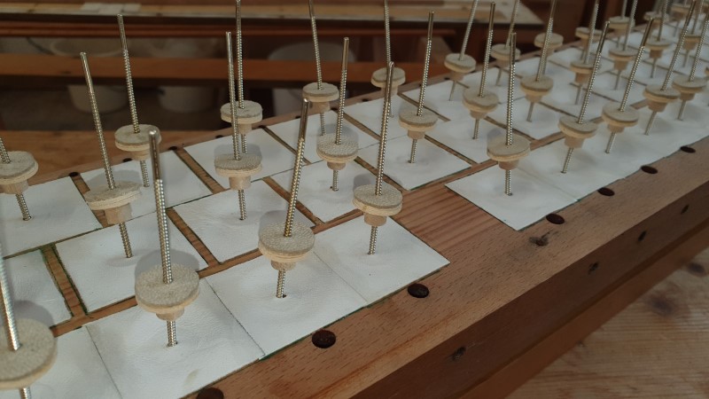 Speieltisch Schellack Orgelrestaurierung